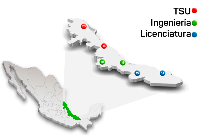 Imagen con la descripción estatal de la ubicación de estadías