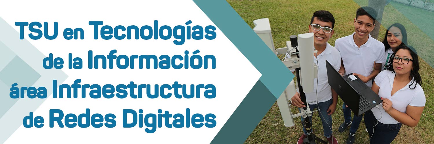 Imagen del banner de la sección TSU Área Infraestructura de Redes